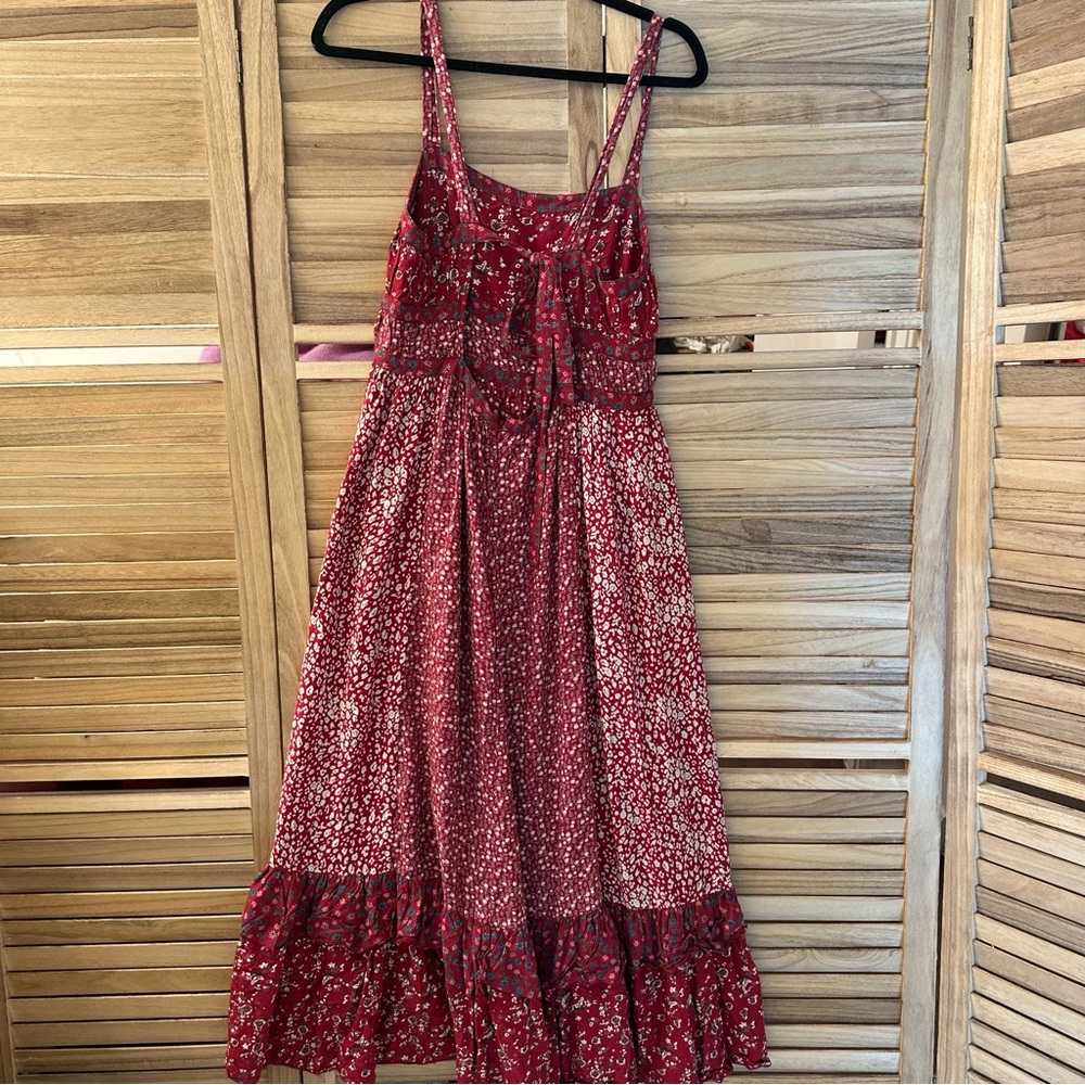 Free People Yesica Floral Maxi Prairie Dress Size 6 - Picture 6 of 9